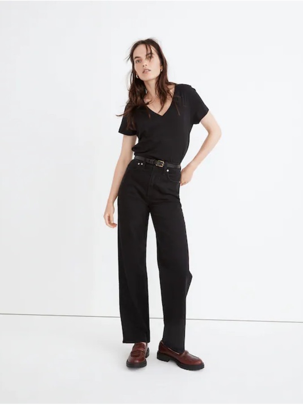 NWT! Madewell The Petite Perfect Vintage Wide-Leg Jean
